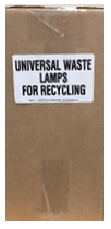 universal waste lamp box for recycling