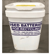 Battery Collection Bucket